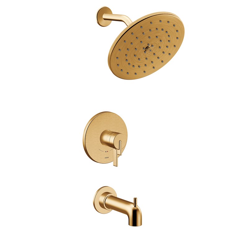 Tub and Shower Trim Cia 2 Lever Brushed Gold WaterSense ADA 1.75 GPM - Image 1
