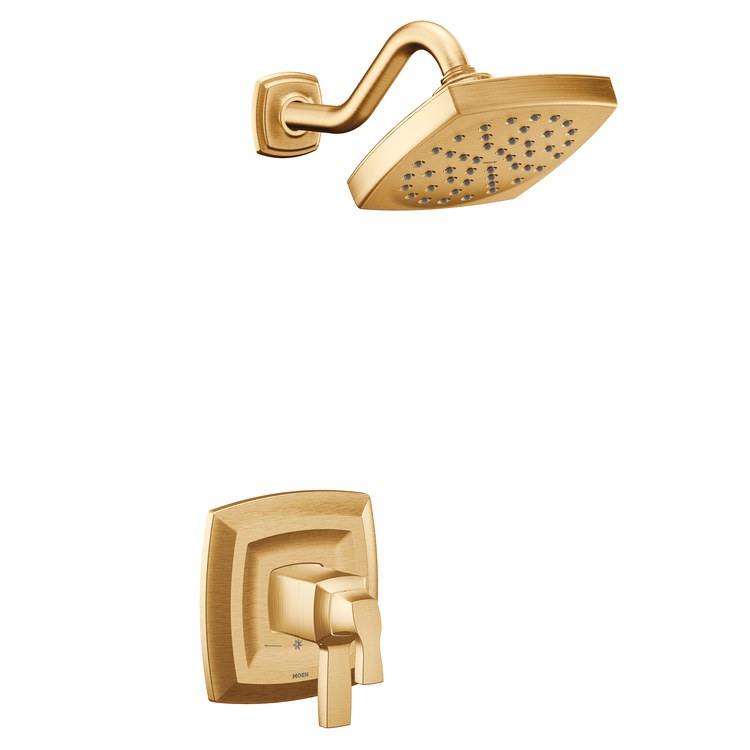 Shower Trim Voss M-Core 4-Series 2 Lever Brushed Gold WaterSense ADA 1.75 Gallons per Minute - Image 1