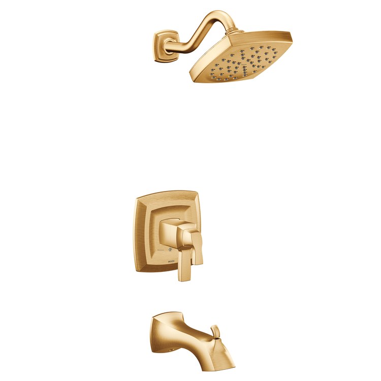 Tub and Shower Trim Voss M-Core 4-Series 2 Lever Brushed Gold WaterSense ADA 1.75 Gallons per Minute - Image 1
