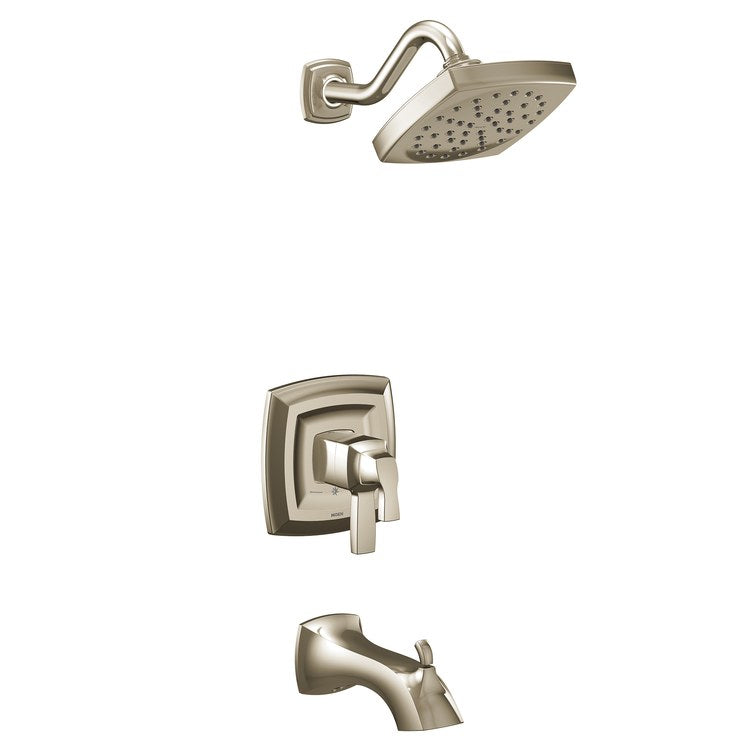 Tub and Shower Trim Voss M-Core 4-Series 2 Lever Polished Nickel WaterSense ADA 1.75 Gallons per Minute