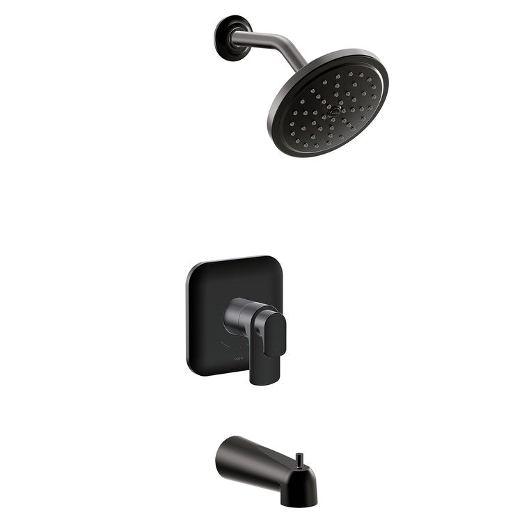 Tub and Shower Trim Rizon M-Core 4-Series 2 Lever Matte Black WaterSense ADA 1.75 GPM - Image 1