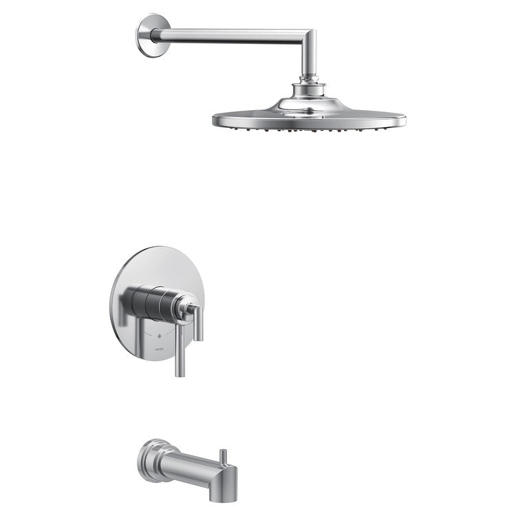 Tub and Shower Trim Arris M-Core 4-Series 2 Lever Chrome WaterSense ADA 1.75 GPM - Image 1