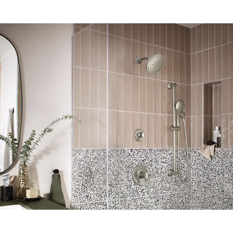 Shower Trim Doux M-Core 4-Series 2 Lever Brushed Nickel WaterSense ADA 1.75 Gallons per Minute - Image 2