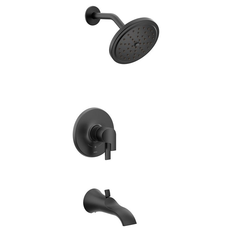 Tub and Shower Trim Doux M-Core 4-Series 2 Lever Matte Black WaterSense ADA 1.75 GPM - Image 1