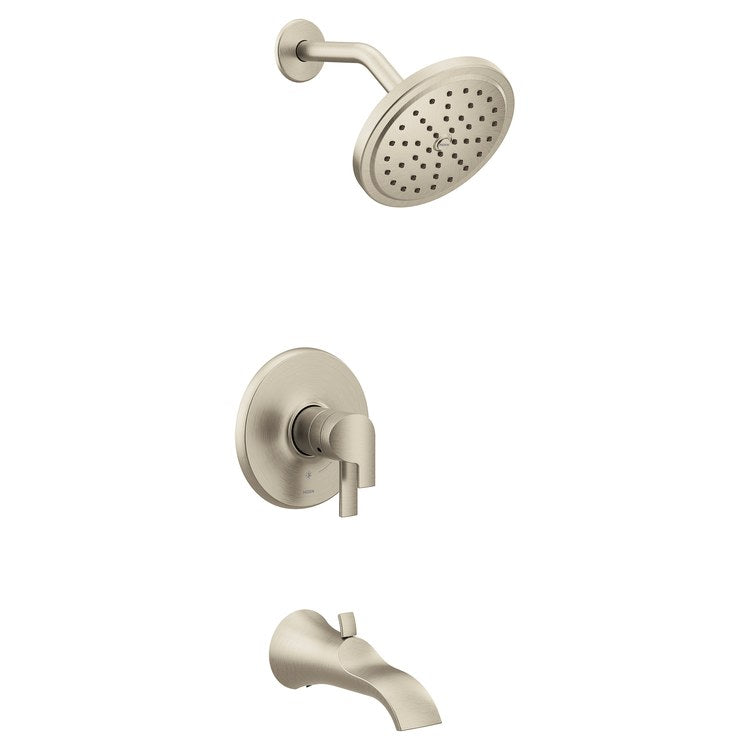 Tub and Shower Trim Doux M-Core 4-Series 2 Lever Brushed Nickel WaterSense ADA 1.75 Gallons per Minute - Image 1