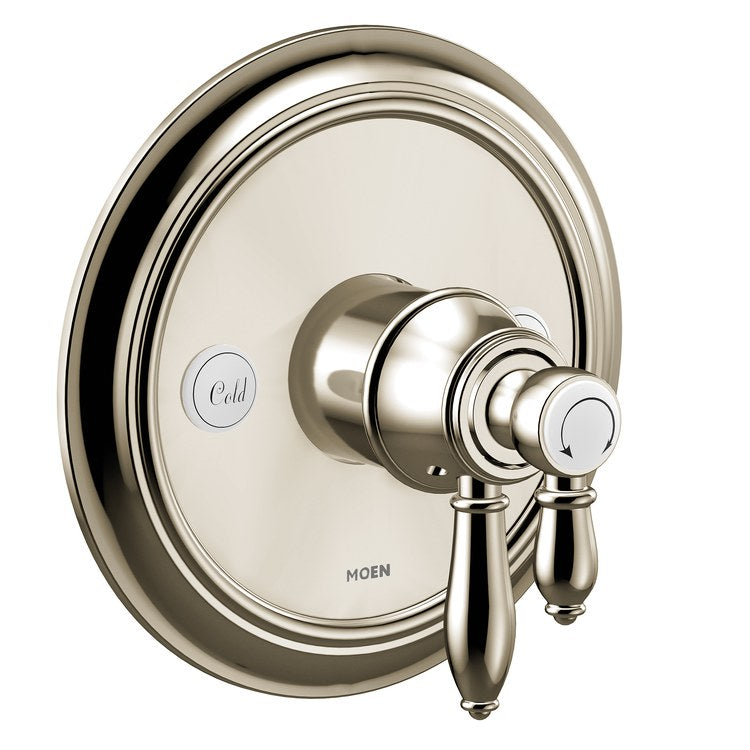 Tub and Shower Valve Trim Weymouth M-Core 4 Series 2 Lever Polished Nickel WaterSense ADA