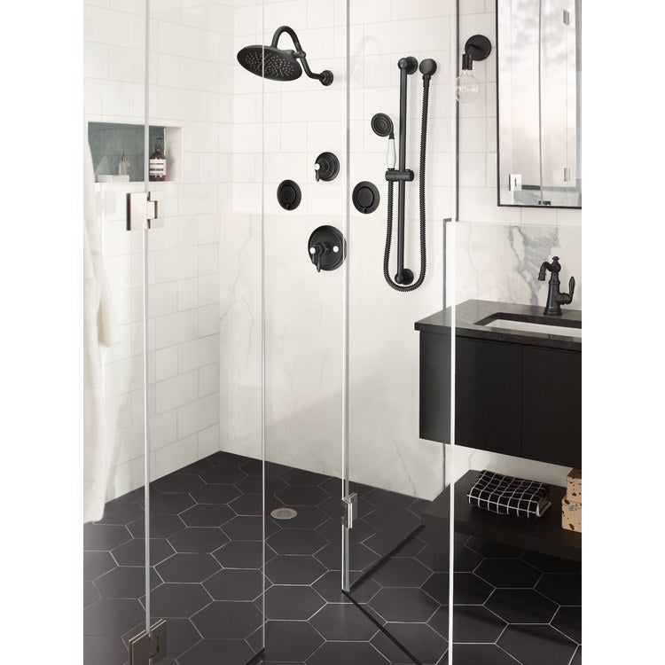 Shower Trim Weymouth M-Core 4-Series 2 Lever Matte Black WaterSense ADA 1.75 Gallons per Minute - Image 2