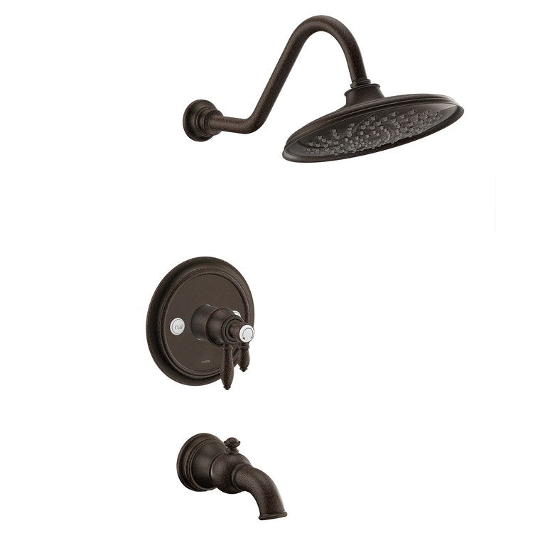 Tub and Shower Trim Weymouth M-Core 4-Series 2 Lever Oil Rubbed Bronze WaterSense ADA 1.75 Gallons per Minute - Image 1