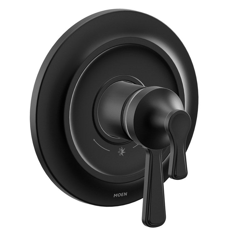 Tub and Shower Valve Trim Colinet M-Core 4 Series 2 Lever Matte Black WaterSense ADA - Image 1