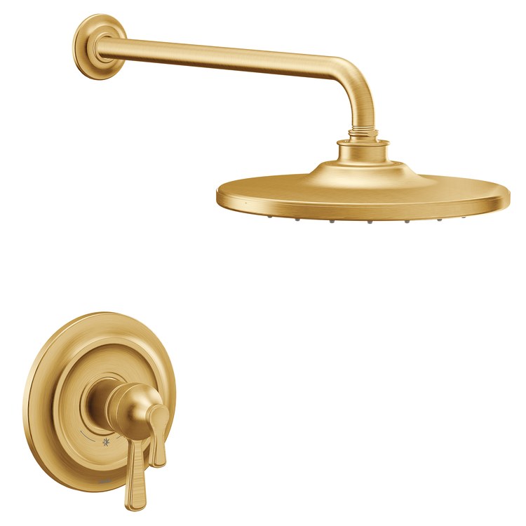 Shower Trim Colinet M-Core 4-Series 2 Lever Brushed Gold WaterSense ADA 1.75 Gallons per Minute - Image 1