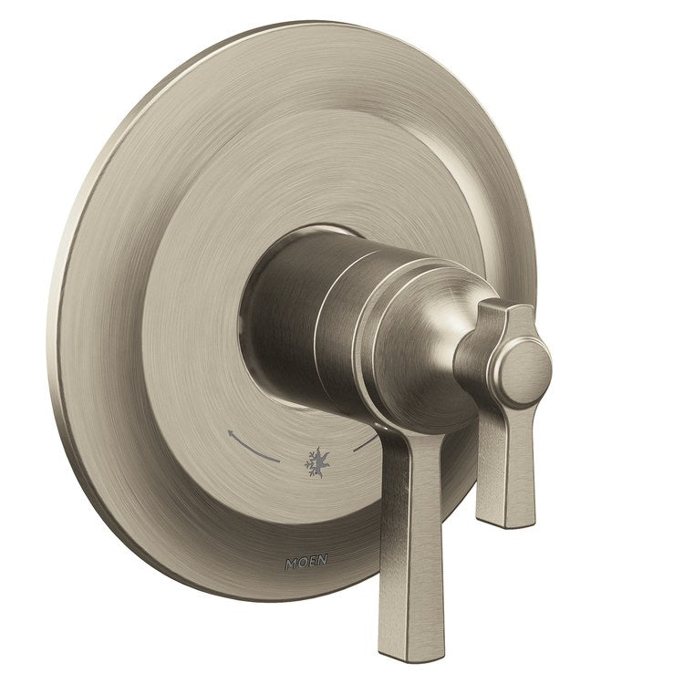 Tub and Shower Valve Trim Flara M-Core 4 Series 2 Lever Brushed Nickel WaterSense ADA - Image 1