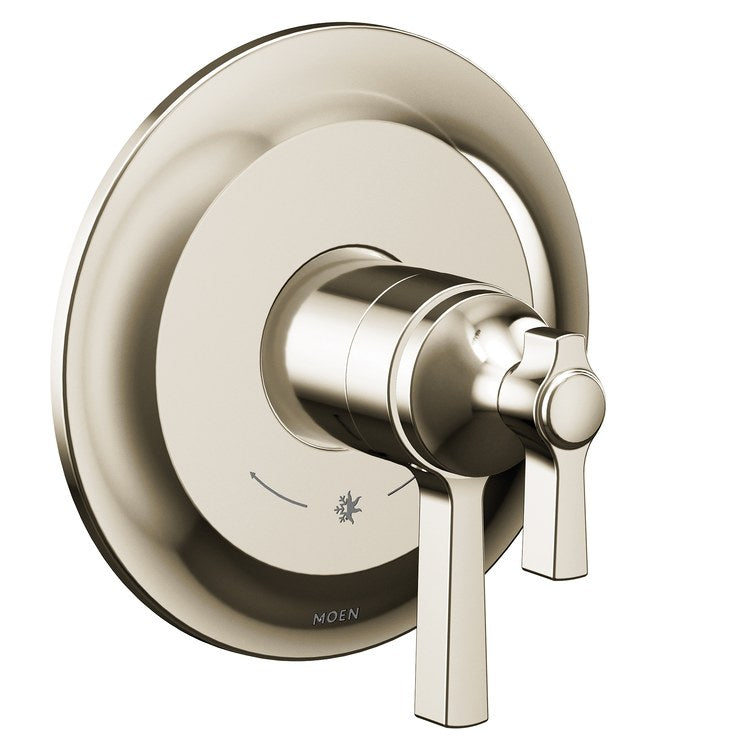 Tub and Shower Valve Trim Flara M-Core 4 Series 2 Lever Polished Nickel WaterSense ADA - Image 1