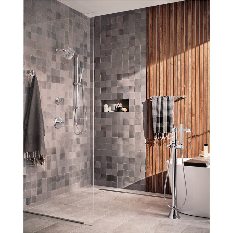 Shower Trim Flara M-Core 4-Series 2 Lever Chrome WaterSense ADA 1.75 Gallons per Minute - Image 2