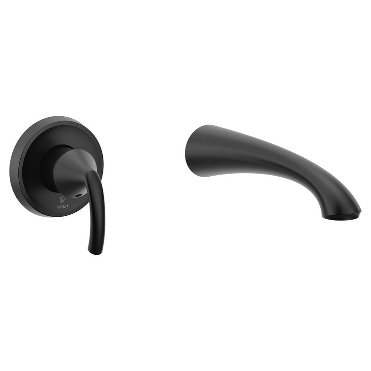 Tub Filler Trim Glyde 1 Lever Matte Black ADA Wall 8.0 Gallons per Minute - Image 1