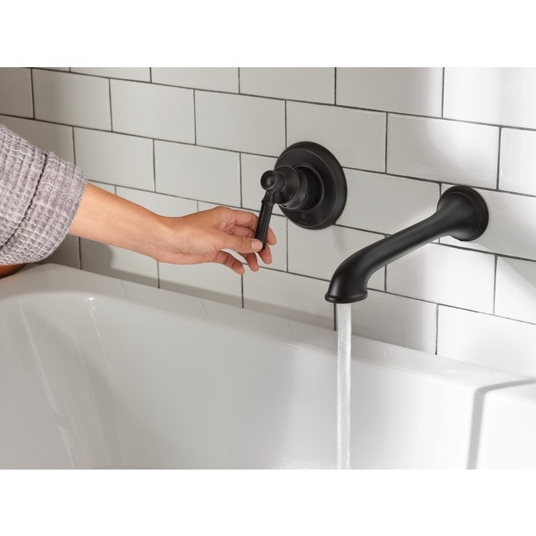 Tub Filler Trim Dartmoor 1 Lever Matte Black ADA Wall 8.0 Gallons per Minute - Image 3