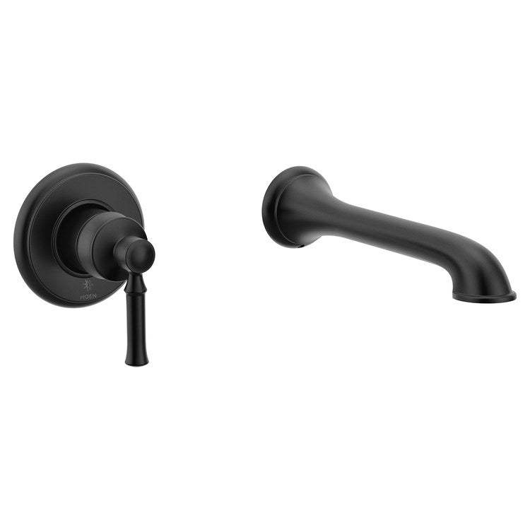 Tub Filler Trim Dartmoor 1 Lever Matte Black ADA Wall 8.0 Gallons per Minute - Image 1