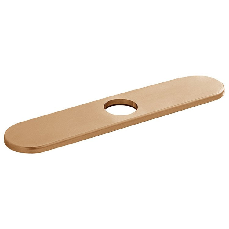 Base Plate Brushed Bronze 10 Inch Metal for Single Hole Kitchen Faucet 2-1/2 Inch