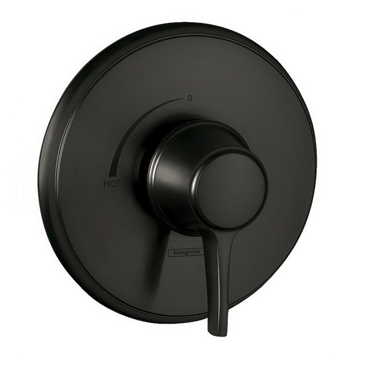 Pressure Balance Valve Trim Ecostat Classic Round Matte Black ADA - Image 1