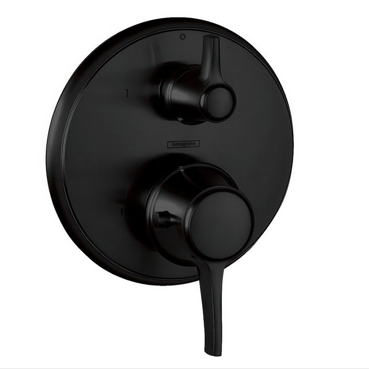 Thermostatic Valve Trim Ecostat Classic Round Matte Black - Image 1