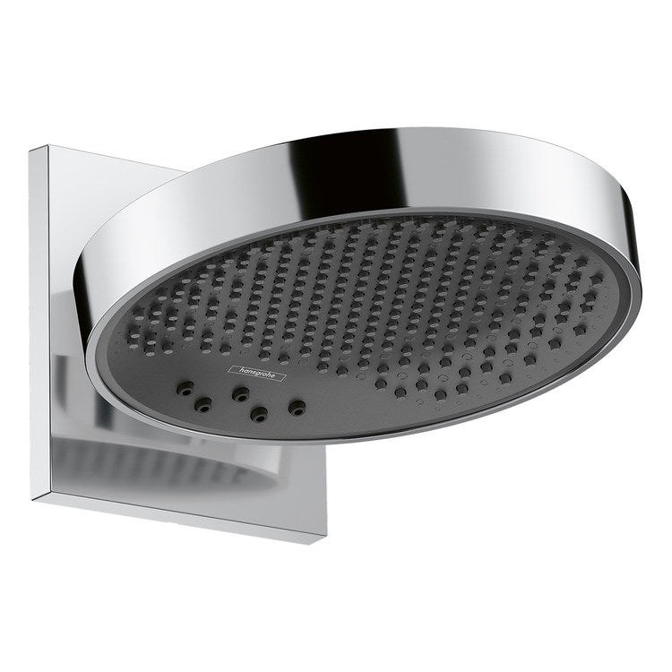 Showerhead Rainfinity 250 3 Jet Functions with Wall Connector Trim Brushed Black Chrome 1.75 Gallons per Minute - Image 1