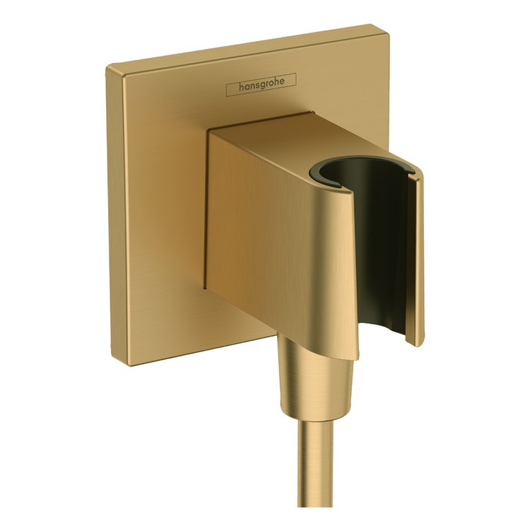 Wall Outlet FixFit E with Handshower Holder Brushed Gold Optic - Image 1