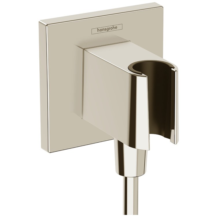 Wall Outlet FixFit E with Handshower Holder Polished Nickel - Image 1