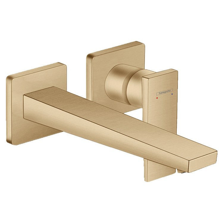 Lavatory Faucet Metropol 1 Lever ADA WaterSense Brushed Bronze 1.2 Gallons per Minute Wall Mount Less Drain 2 Hole - Image 1