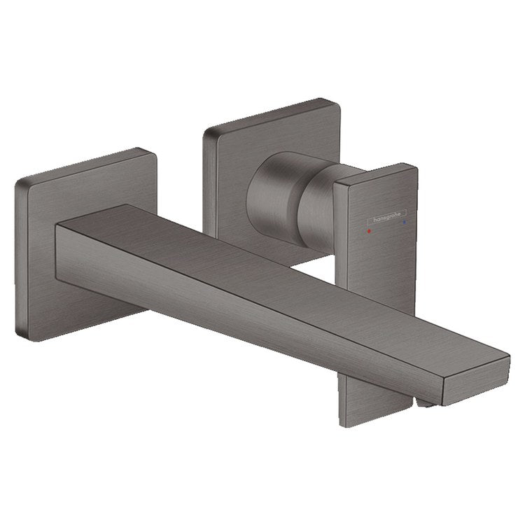 Lavatory Faucet Metropol 1 Lever ADA WaterSense Brushed Black Chrome 1.2 Gallons per Minute Wall Mount Less Drain 2 Hole - Image 1
