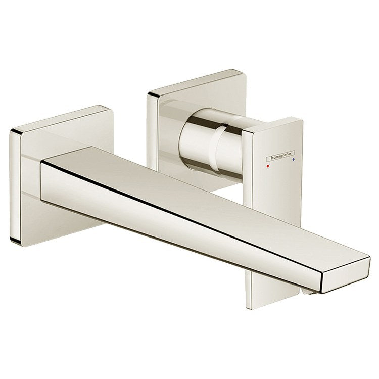 Lavatory Faucet Metropol 1 Lever ADA WaterSense Polished Nickel 1.2 Gallons per Minute Wall Mount Less Drain 2 Hole - Image 1