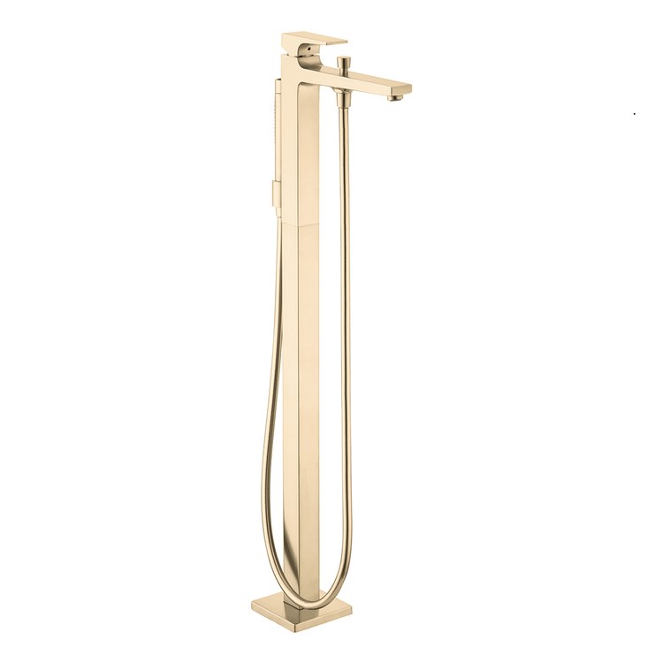 Tub Filler Trim Metropol Freestanding 1 Lever Brushed Gold Optic - Image 1
