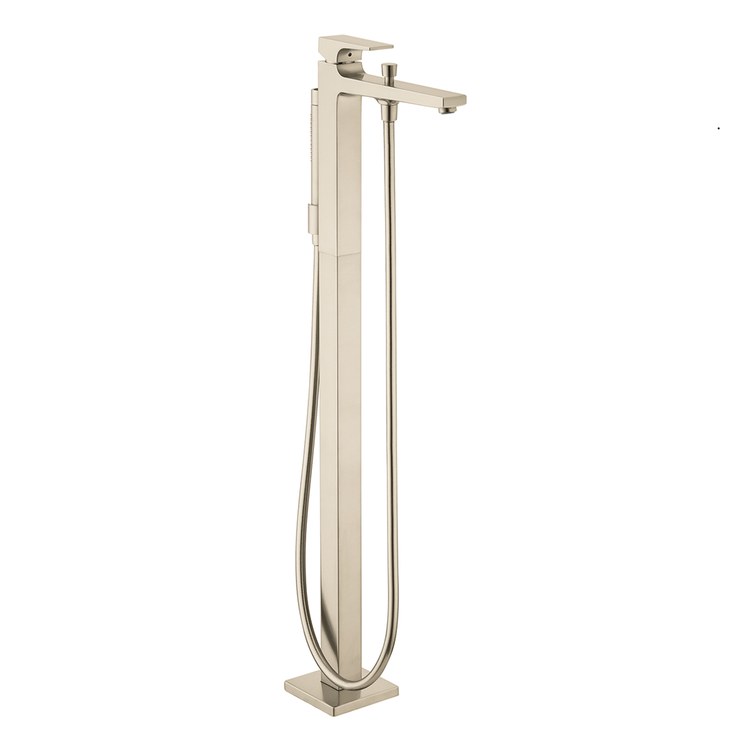 Tub Filler Trim Metropol Freestanding 1 Lever Polished Nickel - Image 1