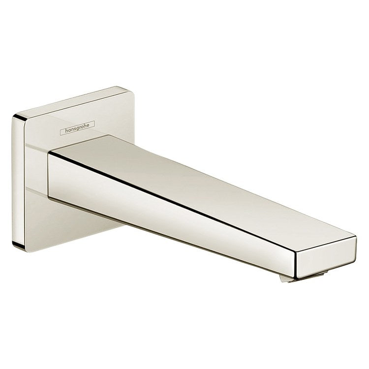 Tub Spout Metropol Less Diverter Polished Nickel 7 Inch 5.0 Gallons per Minute Brass 1/2 3/4 IN NPT - Image 1