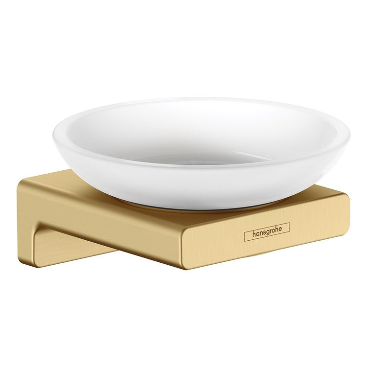 Soap Dish AddStoris Brushed Gold Optic Wall Mount Ceramic - Image 1