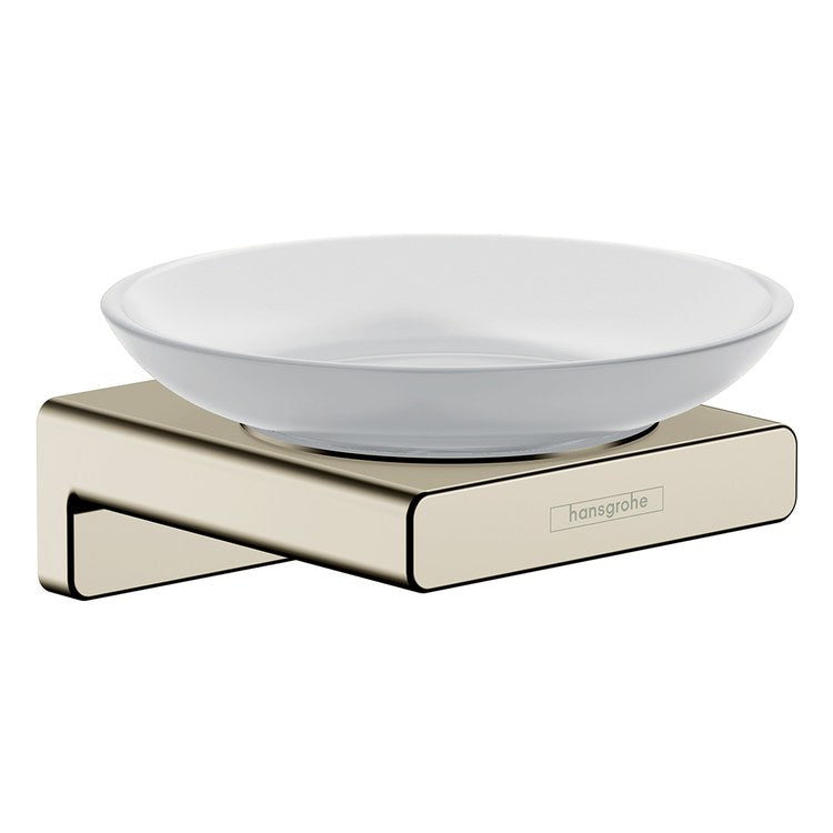 Soap Dish AddStoris Polished Nickel Wall Mount Ceramic - Image 1