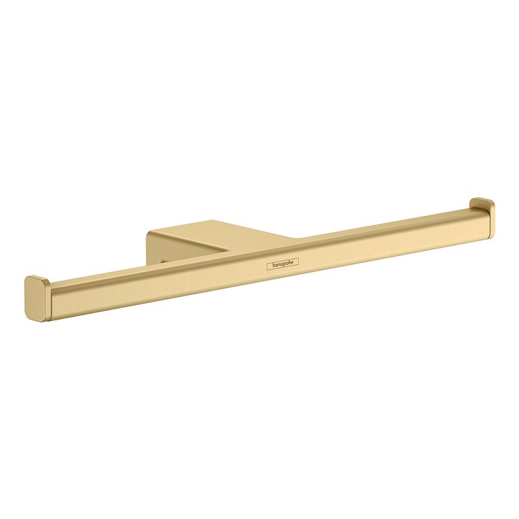 Toilet Paper Holder AddStoris Euro Brushed Gold Optic Metal 3-1/16 Inch Wall Mount - Image 1