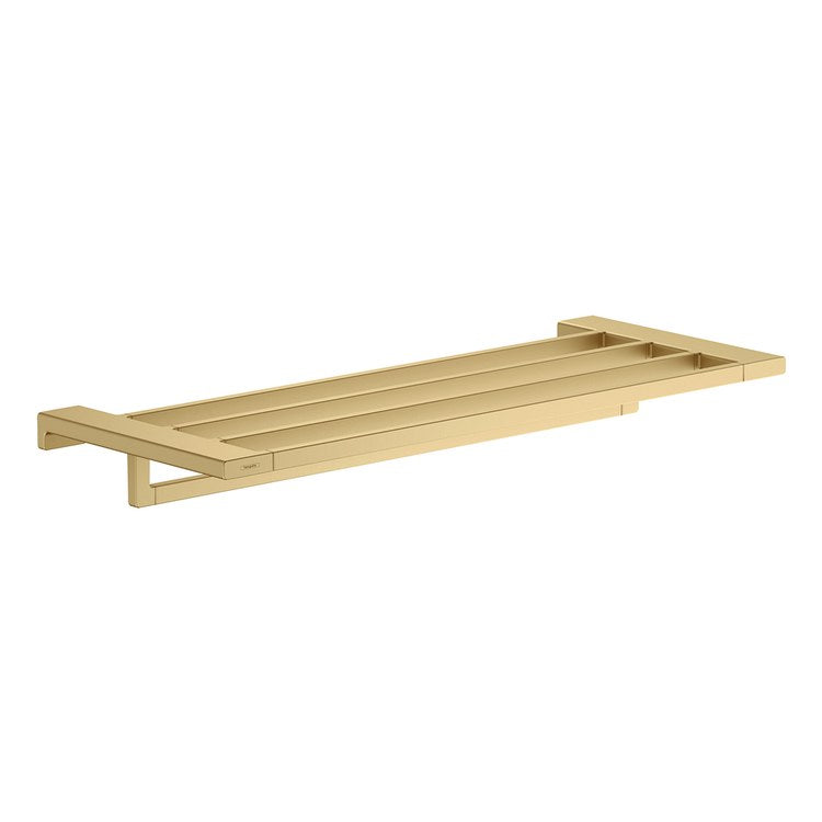 Towel Rack AddStoris with Towel Bar Brushed Gold Optic 25 Inch Metal 9-3/4 Inch Wall Mount - Image 1