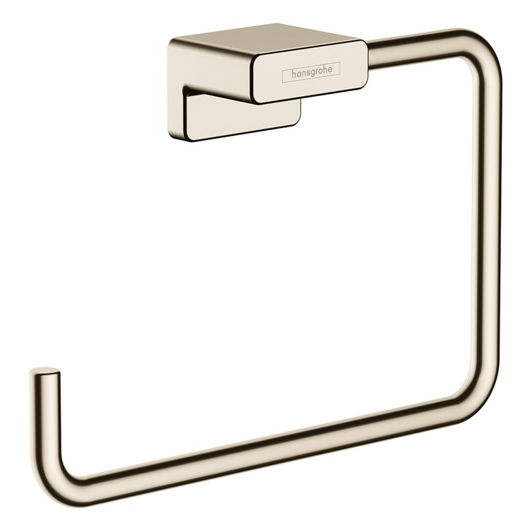 Towel Ring AddStoris 7 Inch Rectangular Polished Nickel Metal 1-9/16 Inch - Image 1