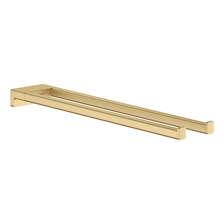 Towel Bar AddStoris 18 Inch Dual Brushed Gold Optic Metal - Image 1