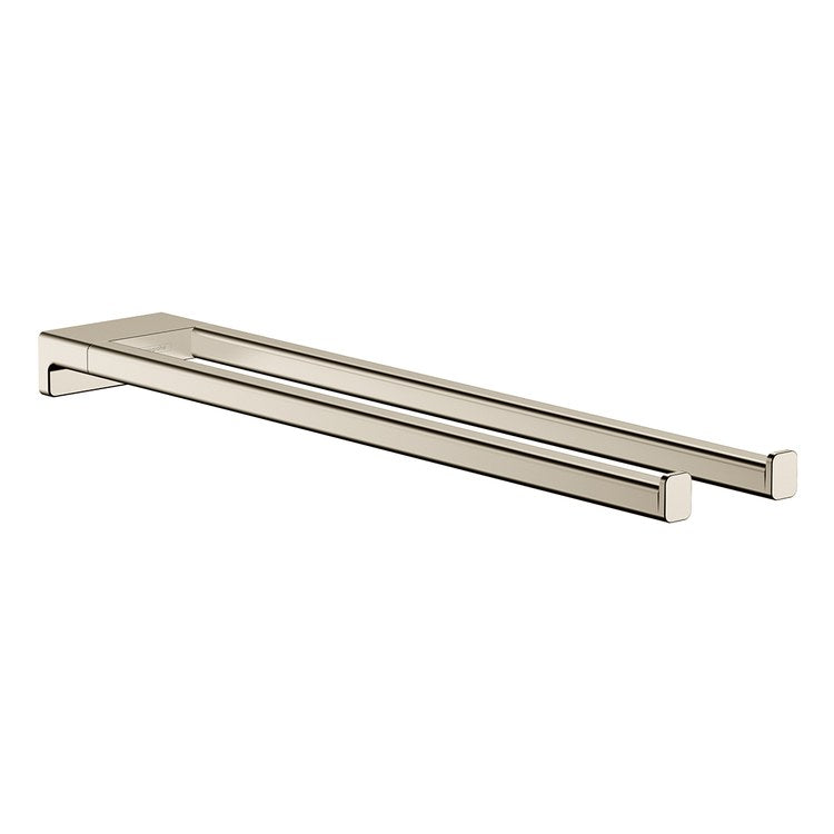 Towel Bar AddStoris 18 Inch Dual Polished Nickel Metal - Image 1