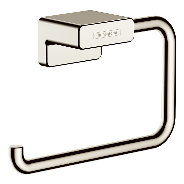 Toilet Paper Holder AddStoris Euro Less Cover Polished Nickel Metal 6 Inch 1-5/8 Inch Wall Mount - Image 1