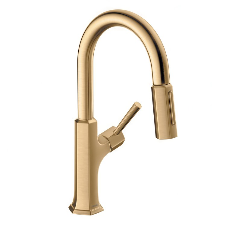 Prep Faucet Locarno Brushed Bronze 2 Spray Pull Down 1.75 Gallons per Minute