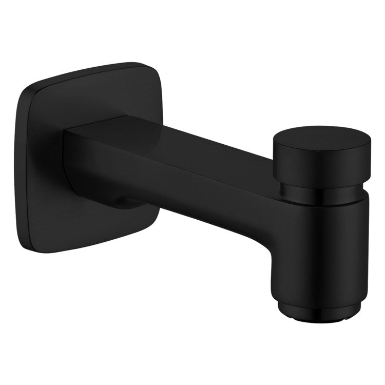 Tub Spout Logis with Diverter Matte Black Brass - Image 1