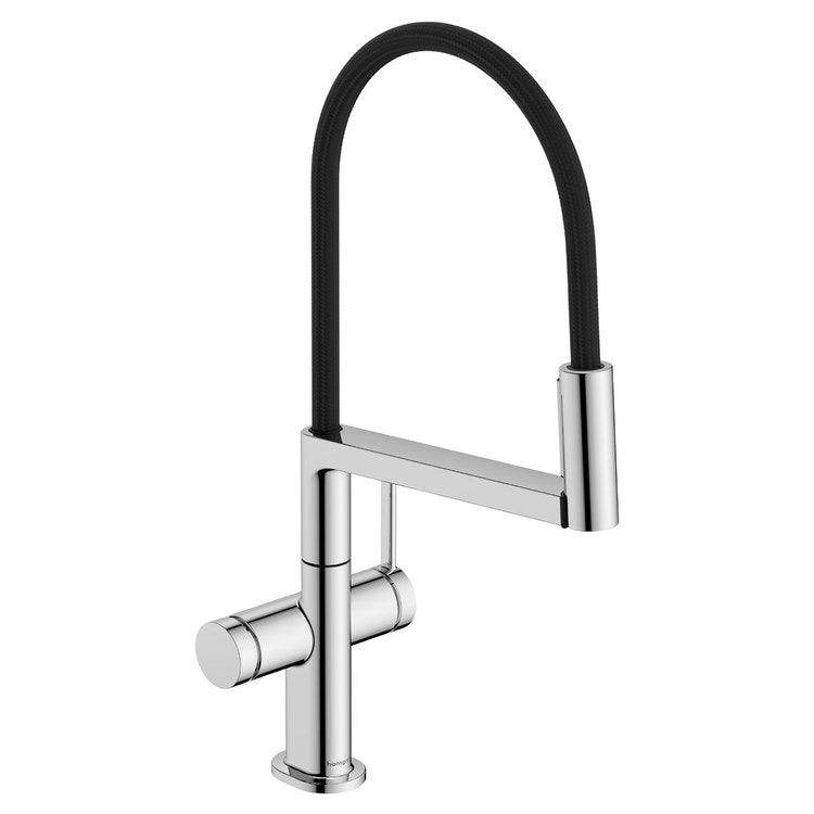 Kitchen Faucet Talis N Semi-Pro Chrome Pull Down PowderSpray High Arc Swivel 1 Hole 1.75 Gallons per Minute - Image 1