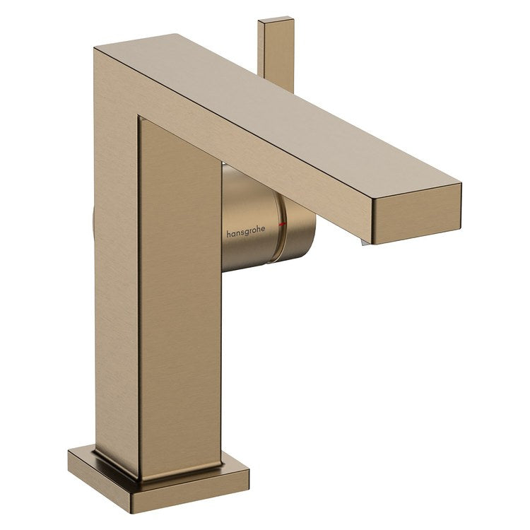 Lavatory Faucet Tecturis E Fine 110 1 Lever ADA WaterSense Brushed Bronze 1.2 Gallons per Minute Less Drain 1 Hole AirPower EcoSmart ComfortZone - Image 1