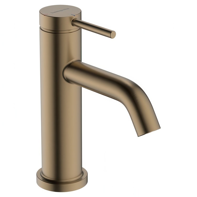 Lavatory Faucet Tecturis S 80 1 Lever ADA WaterSense Brushed Bronze 1.2 Gallons per Minute Pop-Up 1 Hole AirPower EcoSmart ComfortZone - Image 1