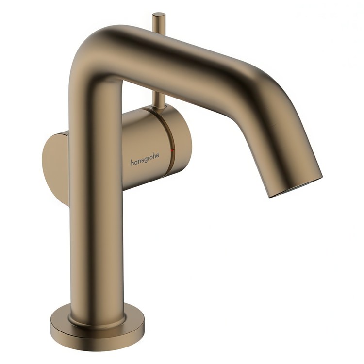 Lavatory Faucet Tecturis S Fine 110 1 Lever ADA WaterSense Brushed Bronze 1.2 Gallons per Minute Less Drain 1 Hole AirPower EcoRight ComfortZone - Image 1