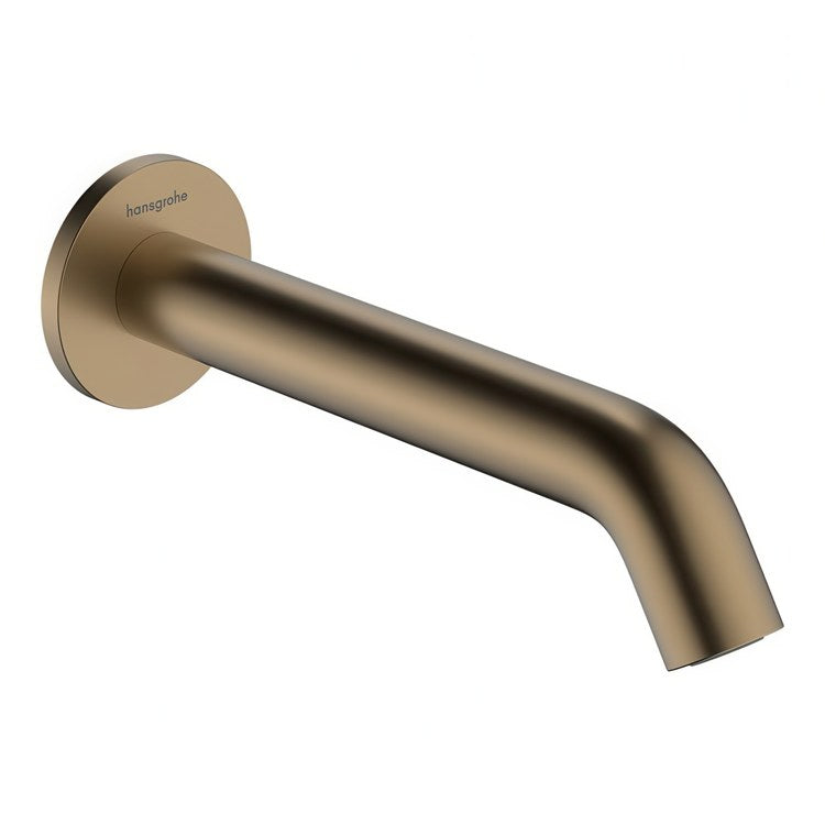 Tub Spout Tecturis S Less Diverter Brushed Bronze Brass 1/2 Inch NPT - Image 1