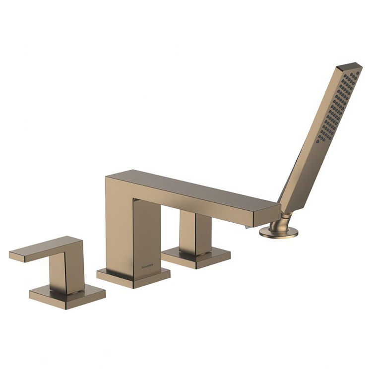 Roman Tub Trim Tecturis E 2 Lever Brushed Bronze WaterSense 10 Inch Spread 4 Hole - Image 1
