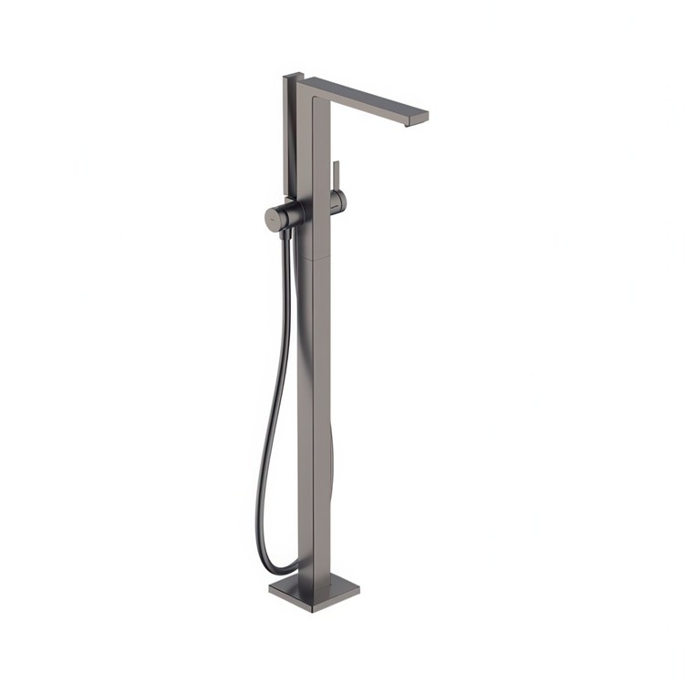 Tub Filler Trim Tecturis E Freestanding 1 Lever Brushed Black Chrome 1.75 Gallons per Minute - Image 1