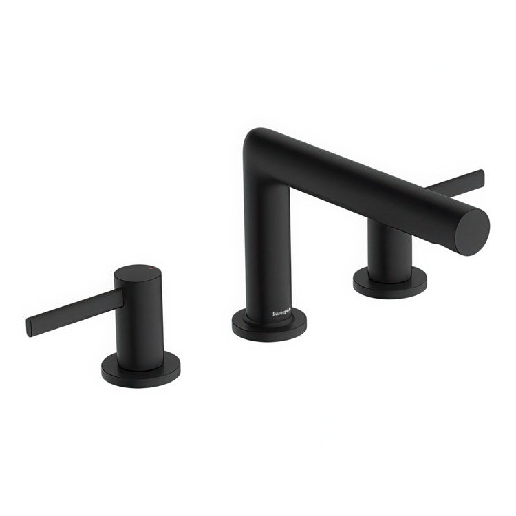 Lavatory Faucet Zesis S 100 Widespread 2 Lever ADA WaterSense Matte Black 1.2 Gallons per Minute Pop-Up 3 Hole